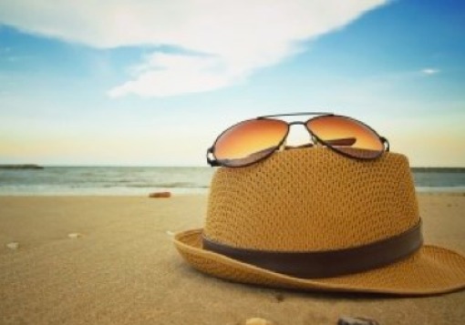 Hat on a beach