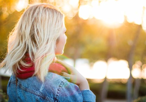 Girl Looking Into Distance