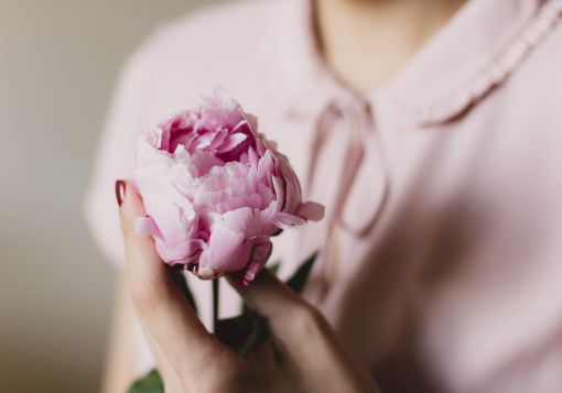 Girl Holding Flower