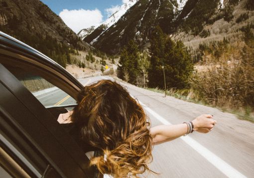 Girl Driving Car