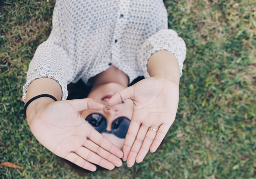 Girl In grass