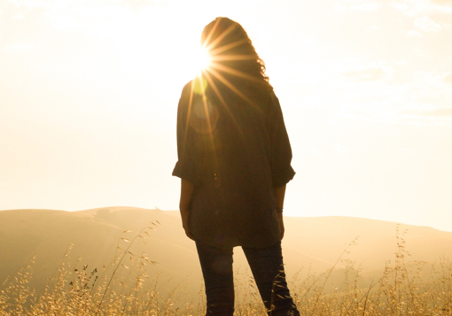 Girl Standing in sun