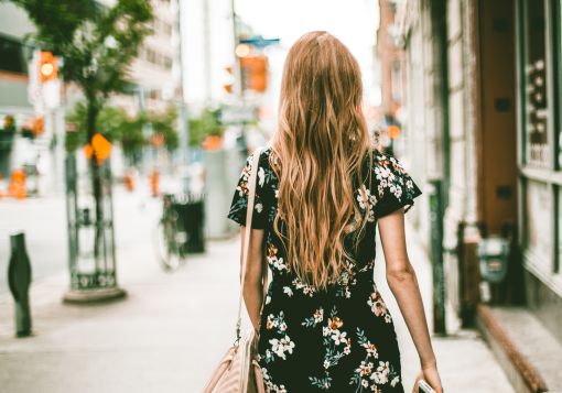 girl walking