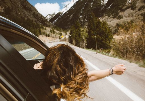 girl and car