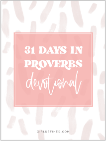 31 days of proverbs